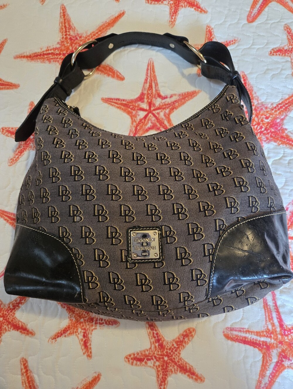 Dooney & Bourke Nikki Shadow Signature Monogram Hobo Bag